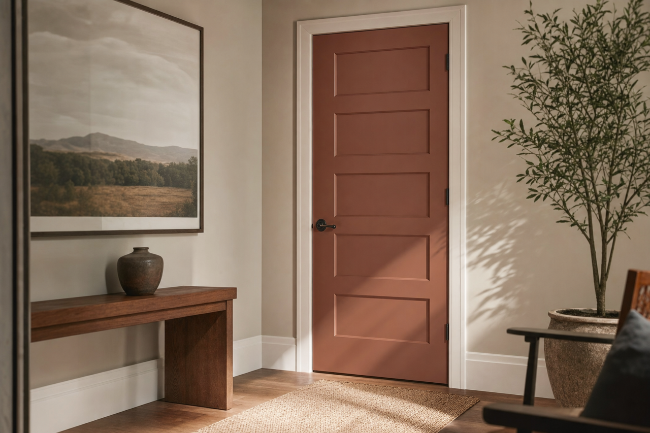 Butternut by Benjamin Moore on interior-doors