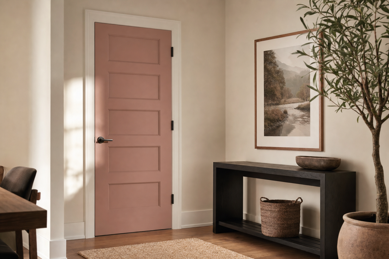 Mudslide by Benjamin Moore on interior-doors