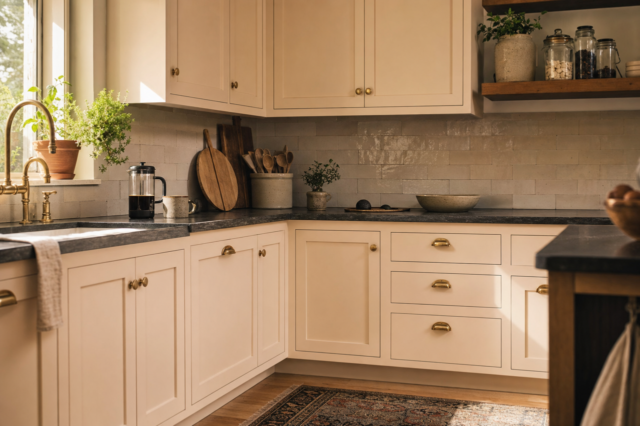 Melted by Benjamin Moore on cabinets