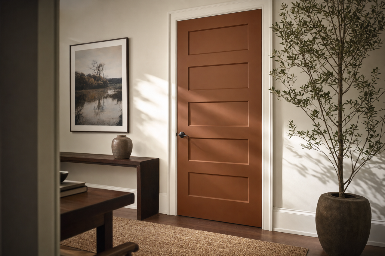 Seed by Benjamin Moore on interior-doors