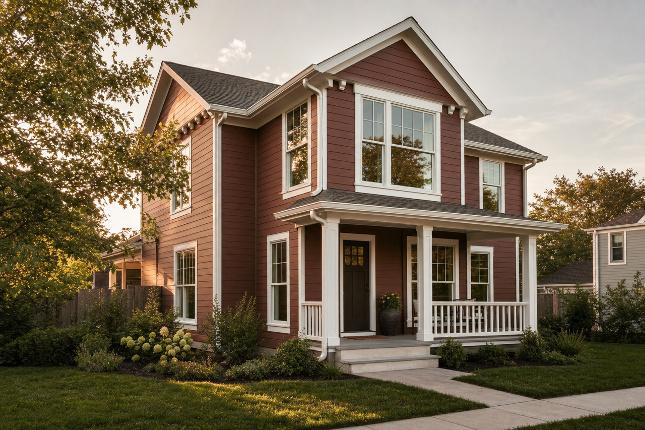 Chocolate by Benjamin Moore on exterior