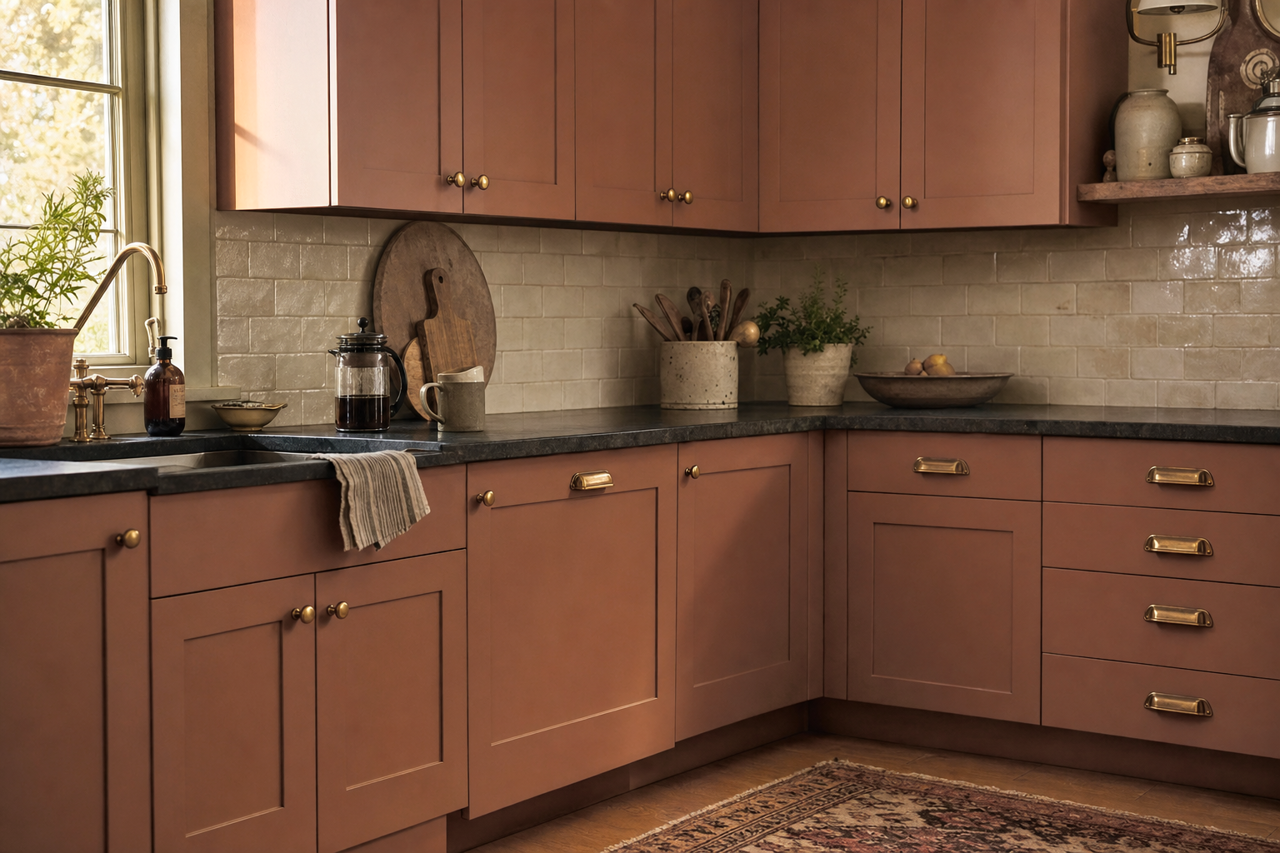 Grandfather by Benjamin Moore on cabinets
