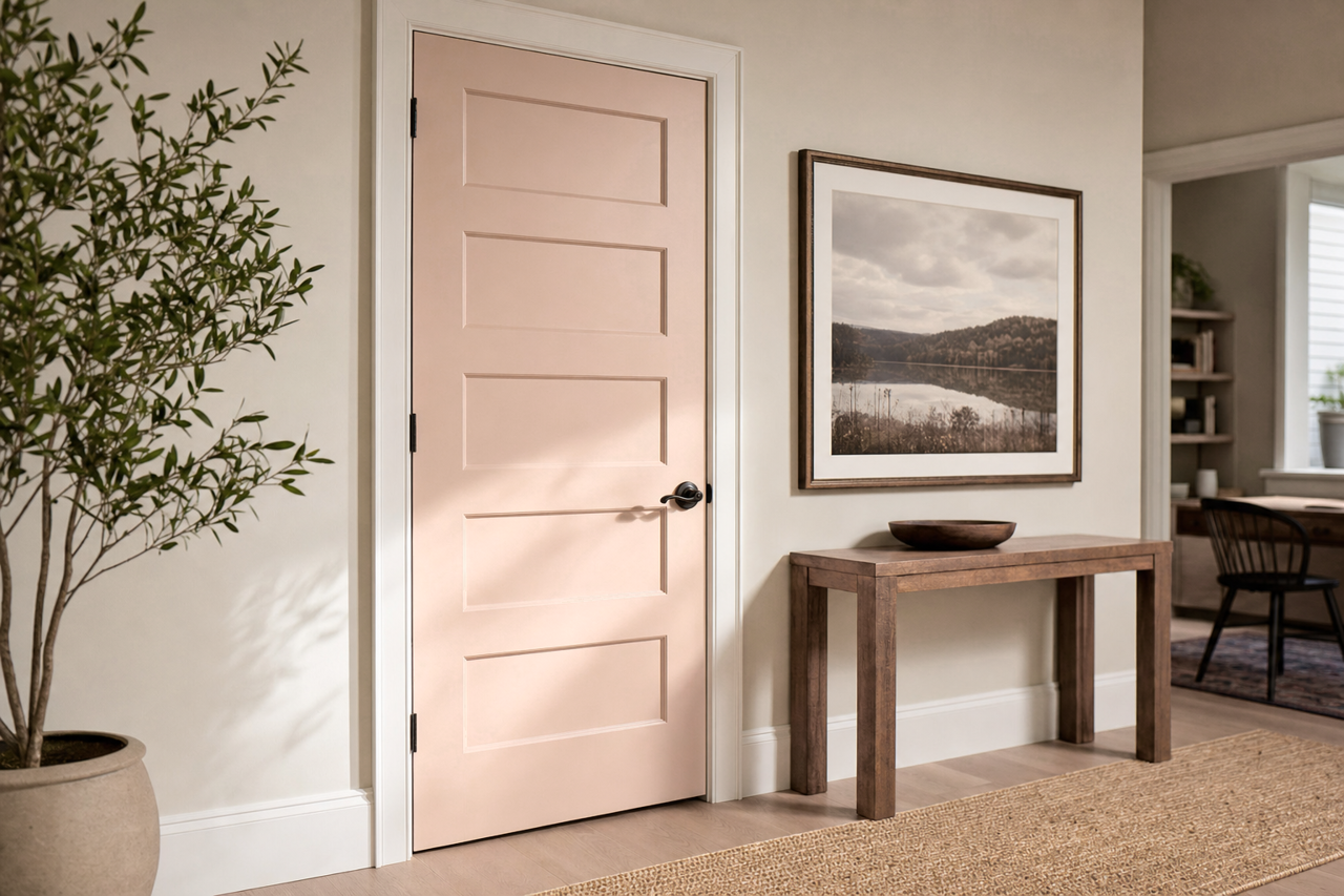 Cappuccino by Benjamin Moore on interior-doors