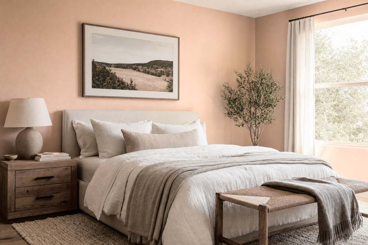 Cappuccino by Benjamin Moore on interiors