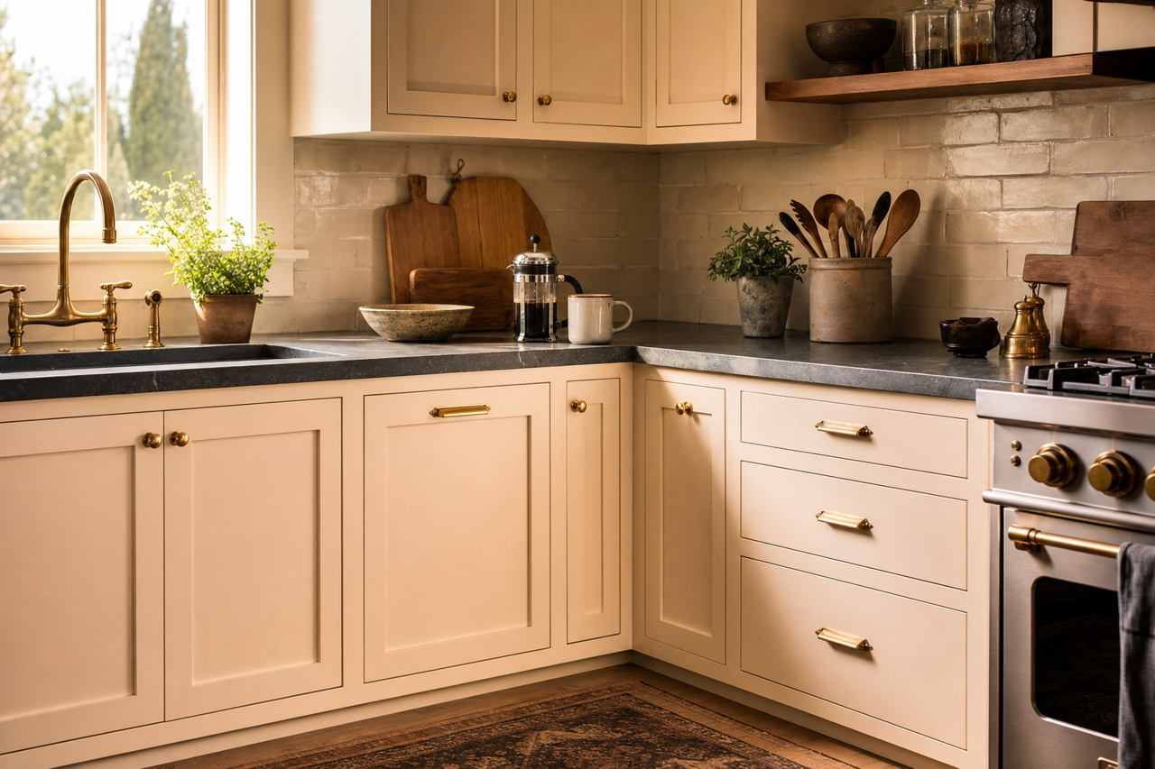 Early by Benjamin Moore on cabinets