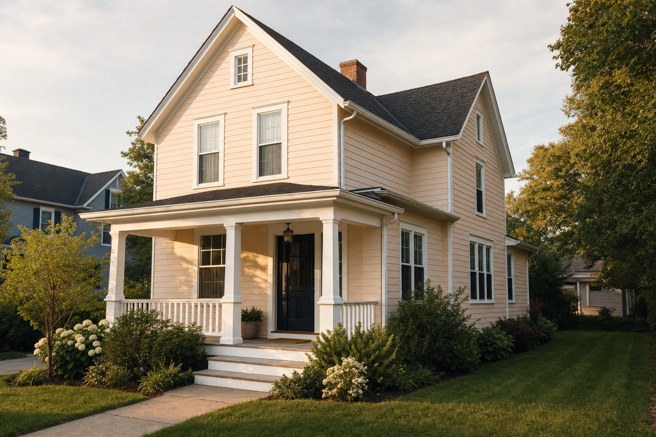 Early by Benjamin Moore on exterior