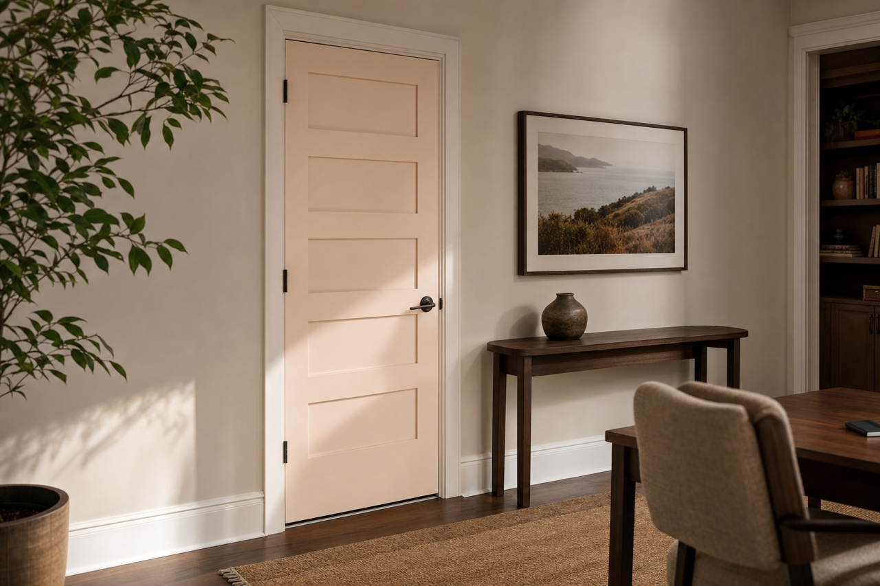 Early by Benjamin Moore on interior-doors