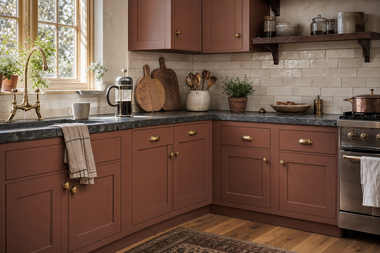 Toasted by Benjamin Moore on cabinets