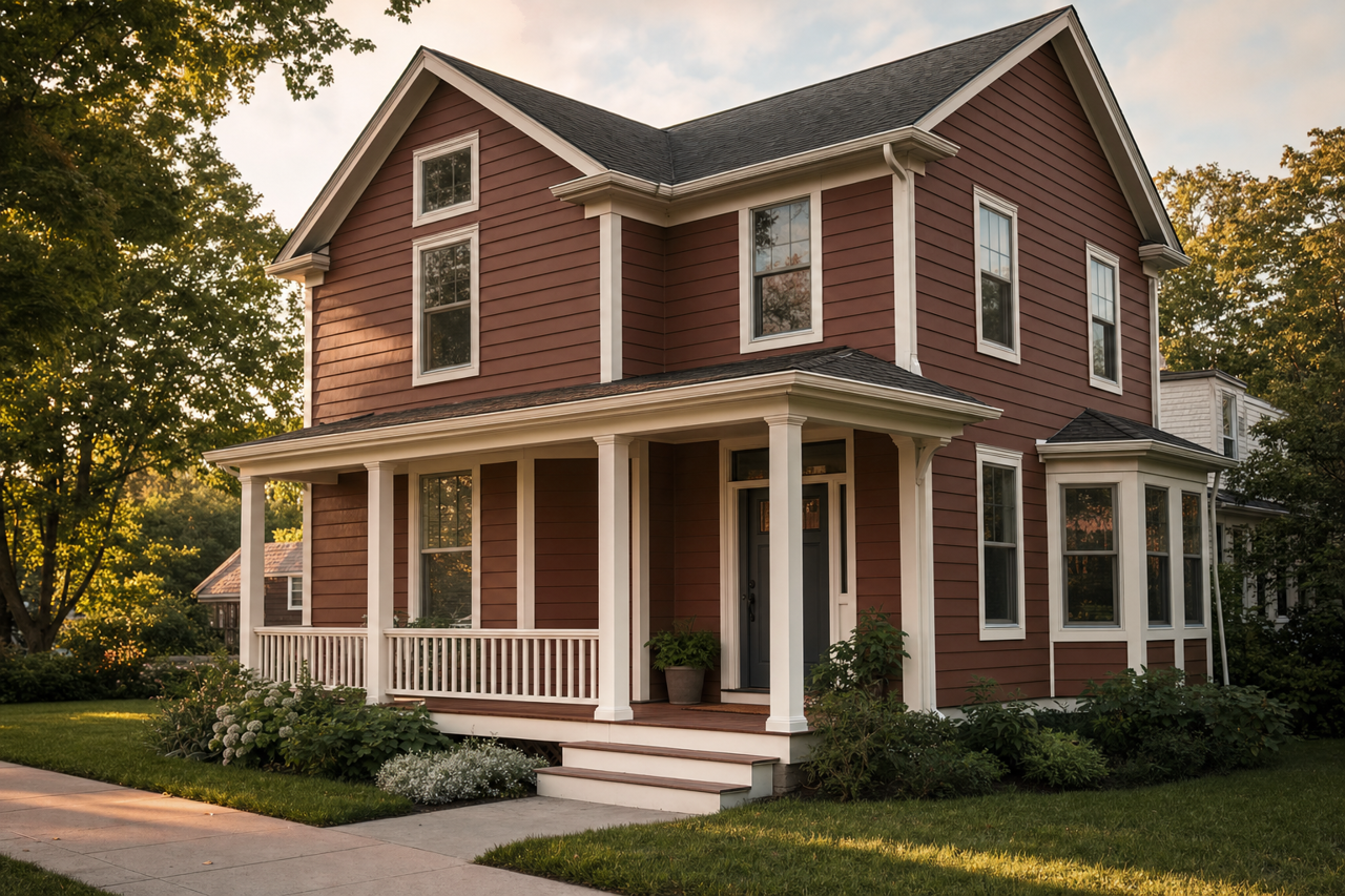 Toasted by Benjamin Moore on exterior