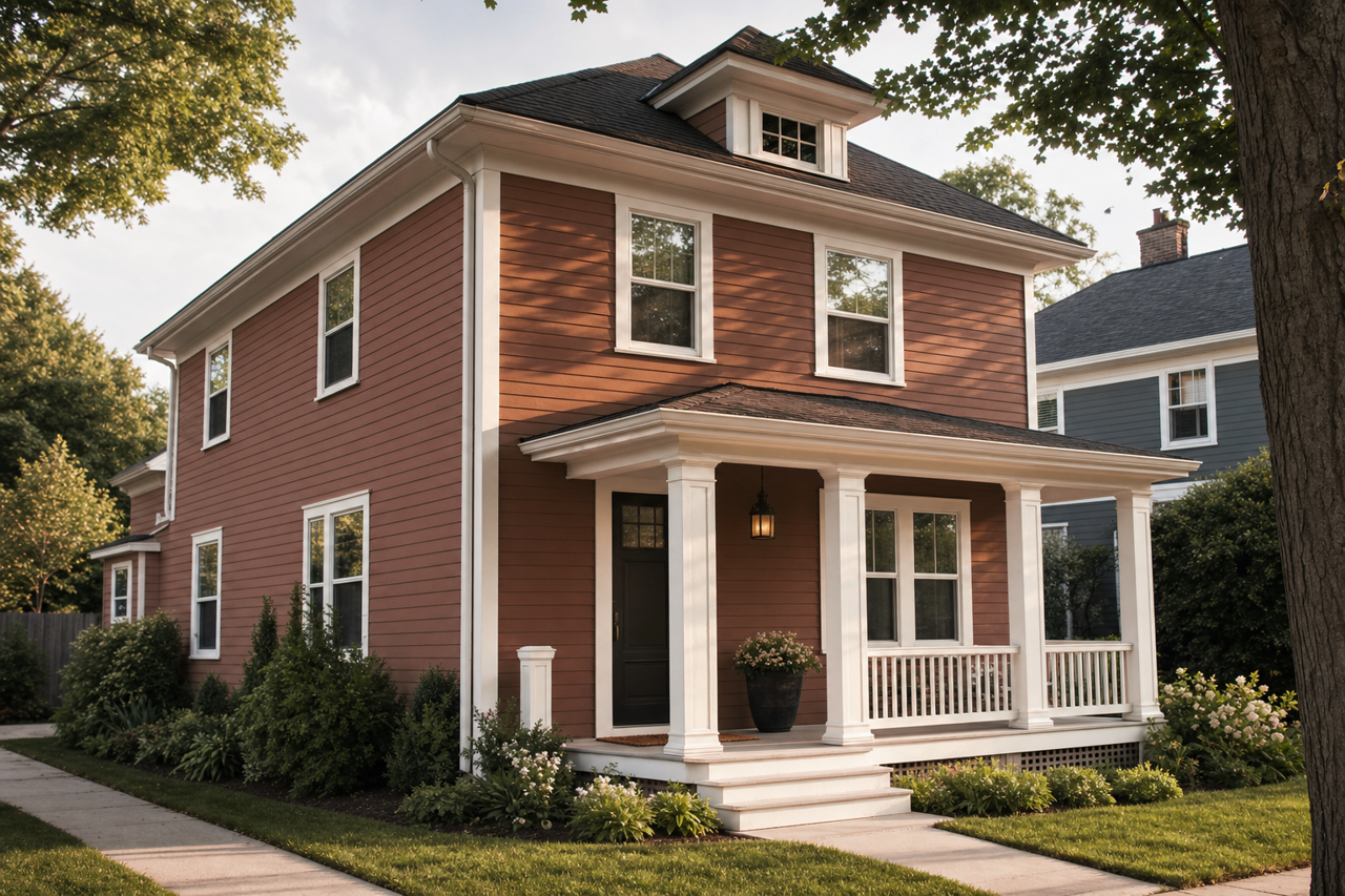 Hedgehog by Benjamin Moore on exterior