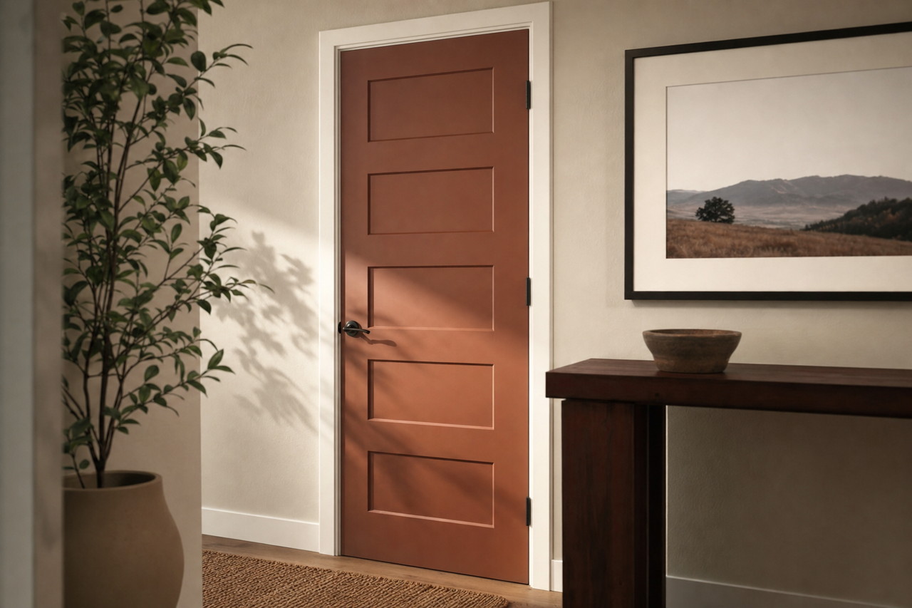 Hedgehog by Benjamin Moore on interior-doors