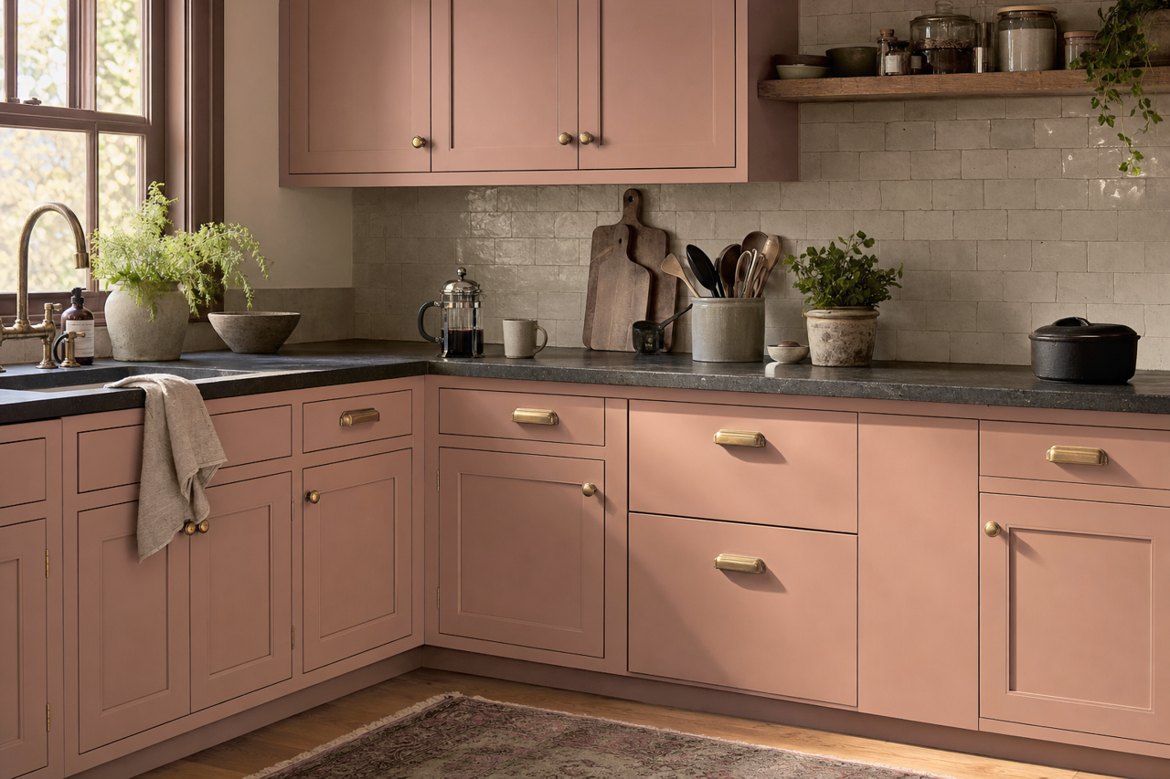 Santa by Benjamin Moore on cabinets