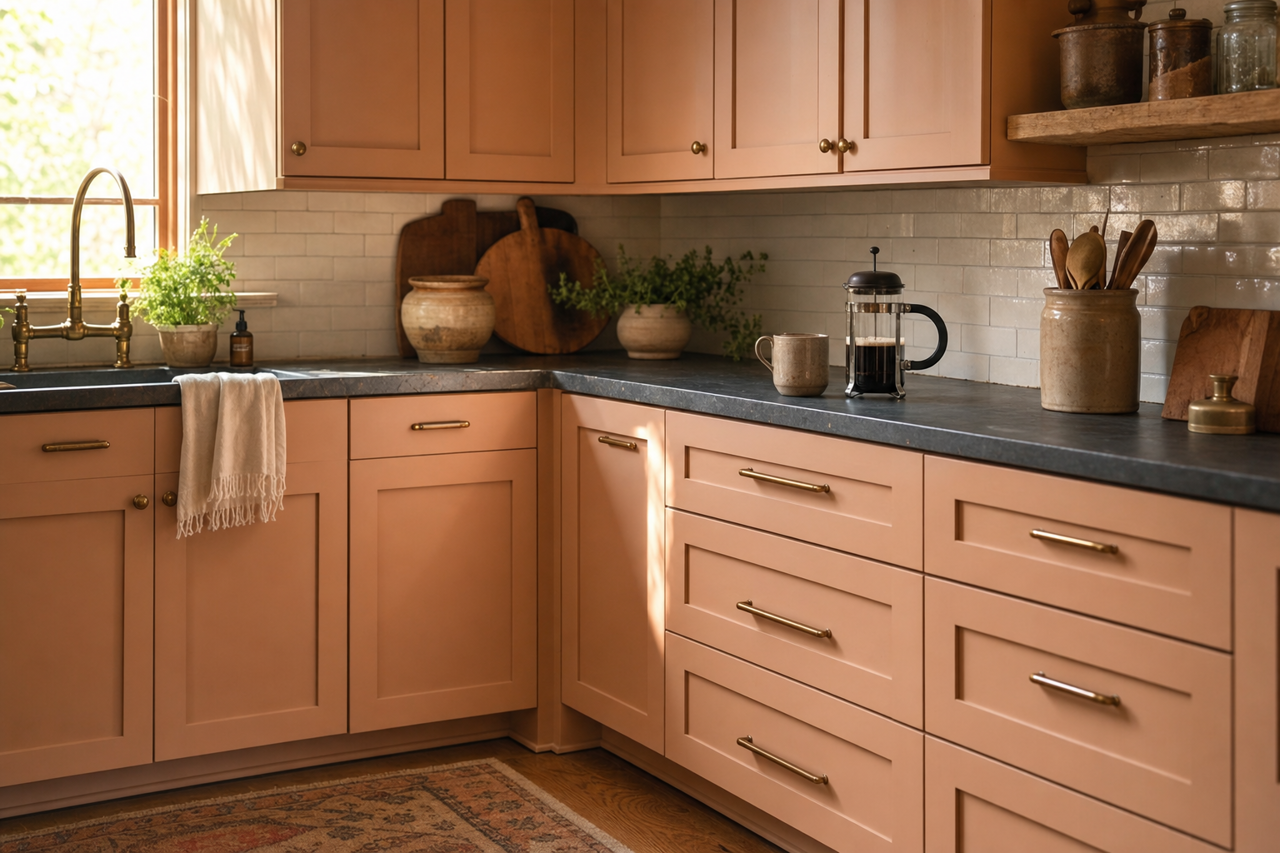 Hint by Benjamin Moore on cabinets