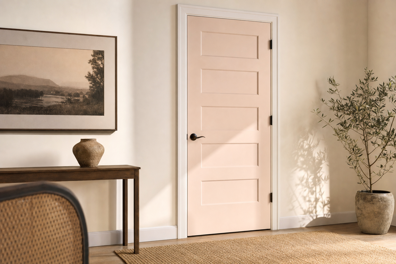 Misty by Benjamin Moore on interior-doors