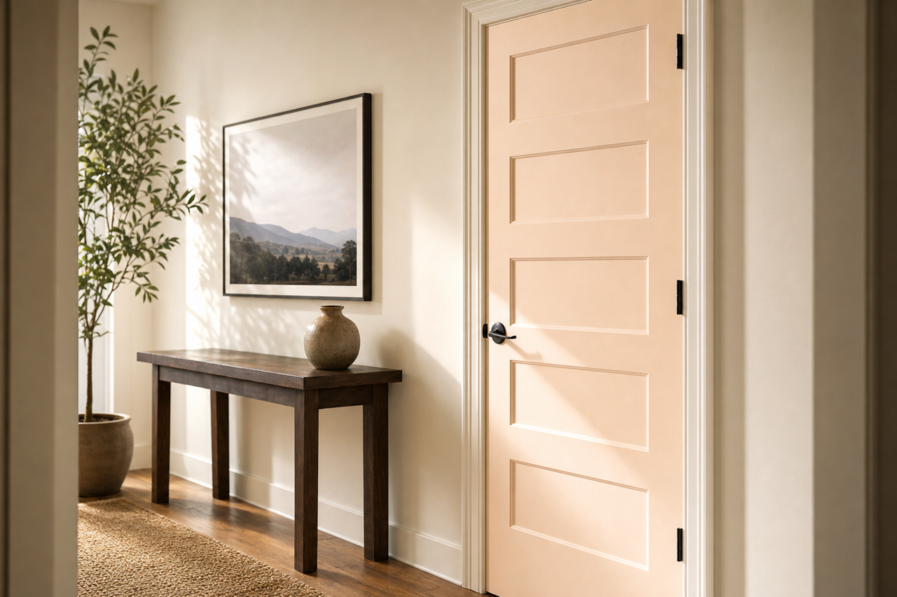 Wild by Benjamin Moore on interior-doors