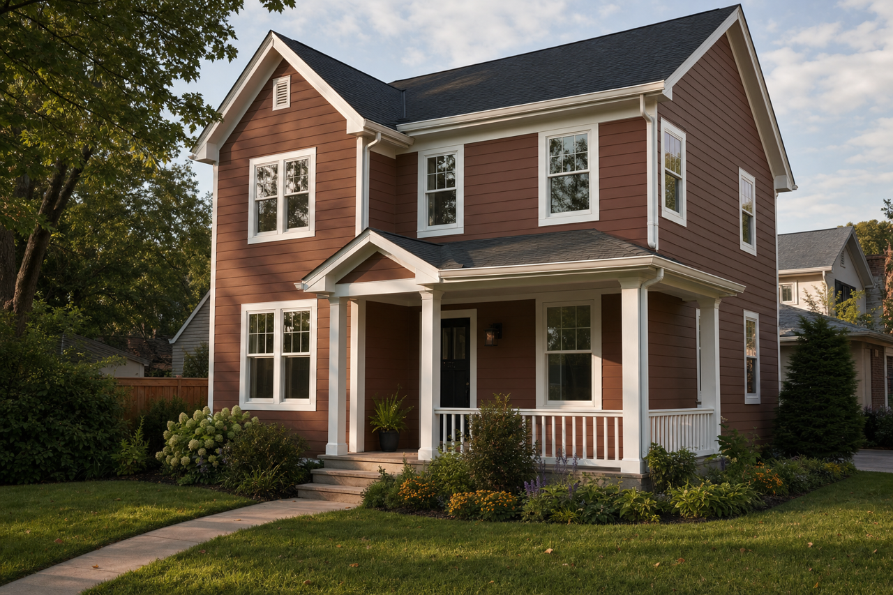 Roasted by Benjamin Moore on exterior