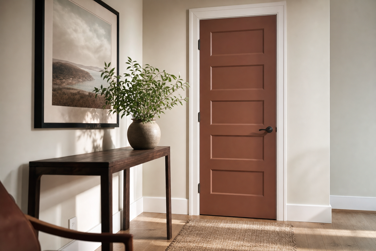 Dark by Benjamin Moore on interior-doors