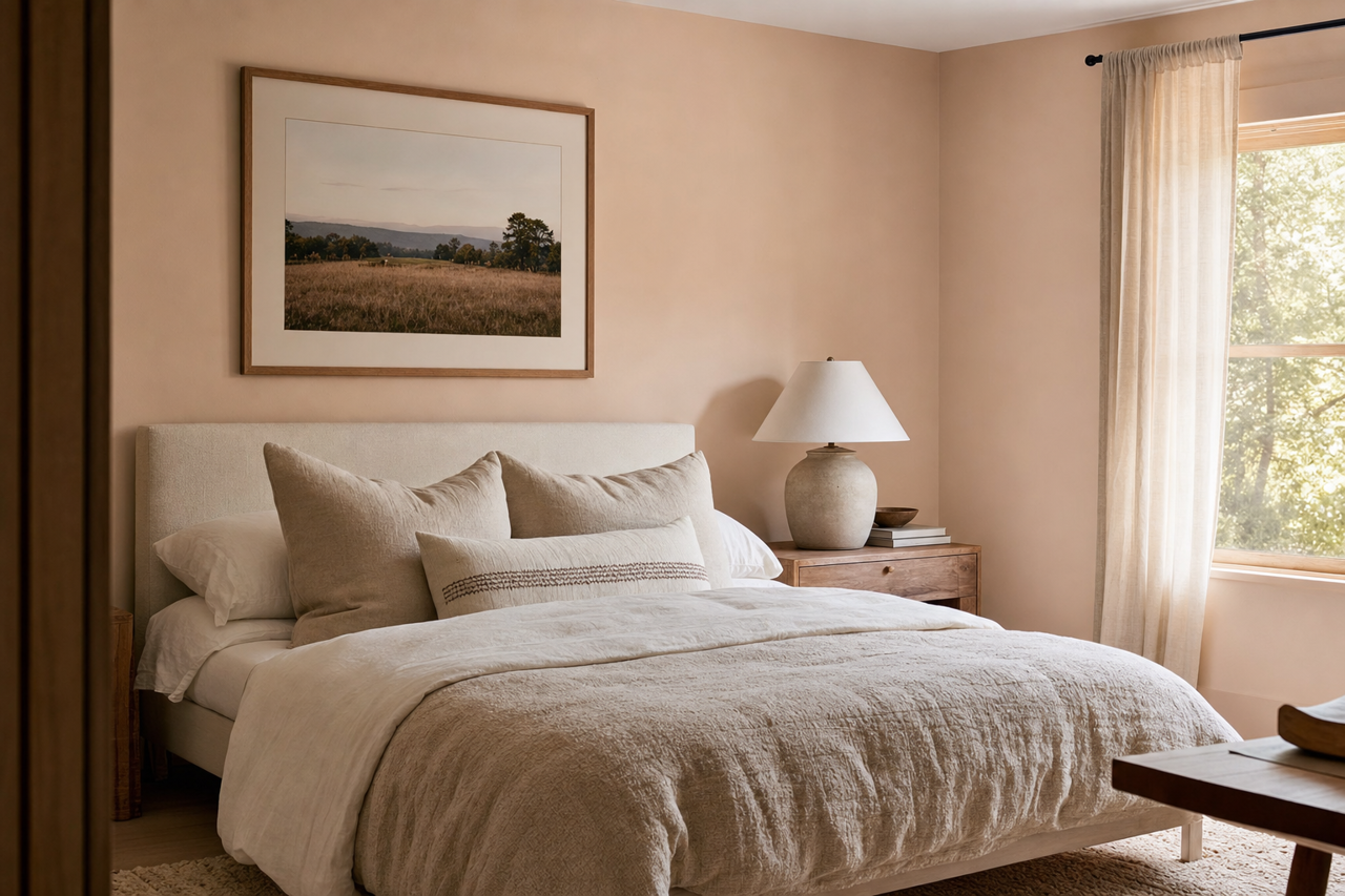 Wisp by Benjamin Moore on interiors