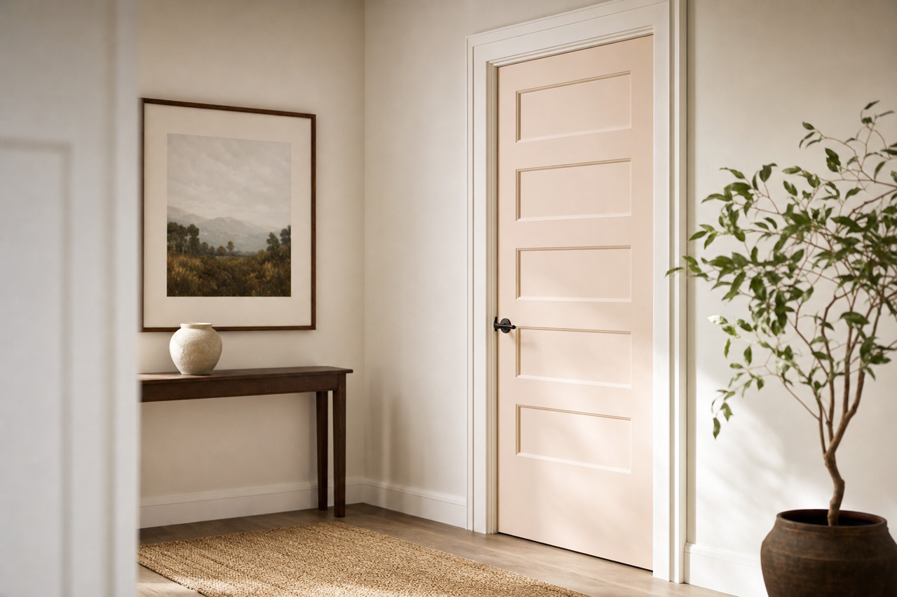 Frosted by Benjamin Moore on interior-doors