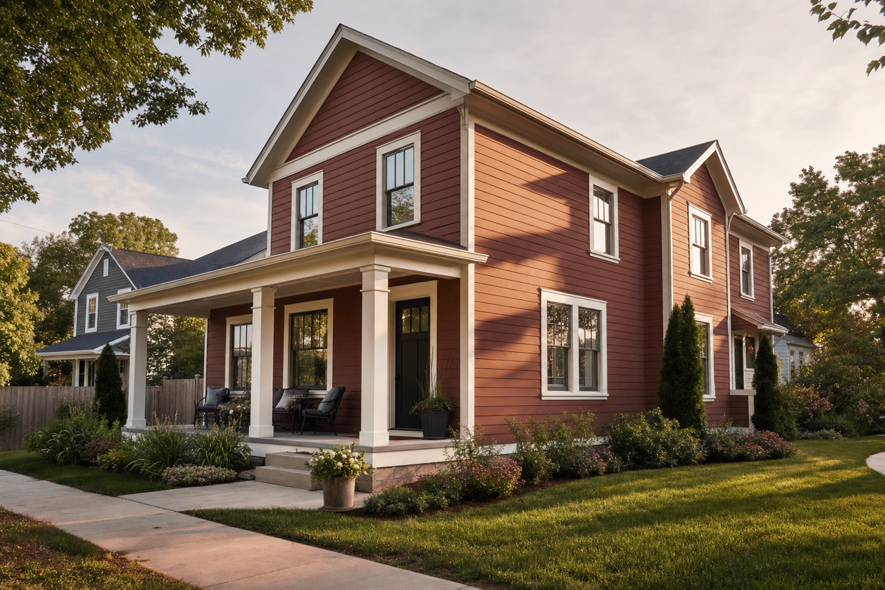 Cupcake by Benjamin Moore on exterior