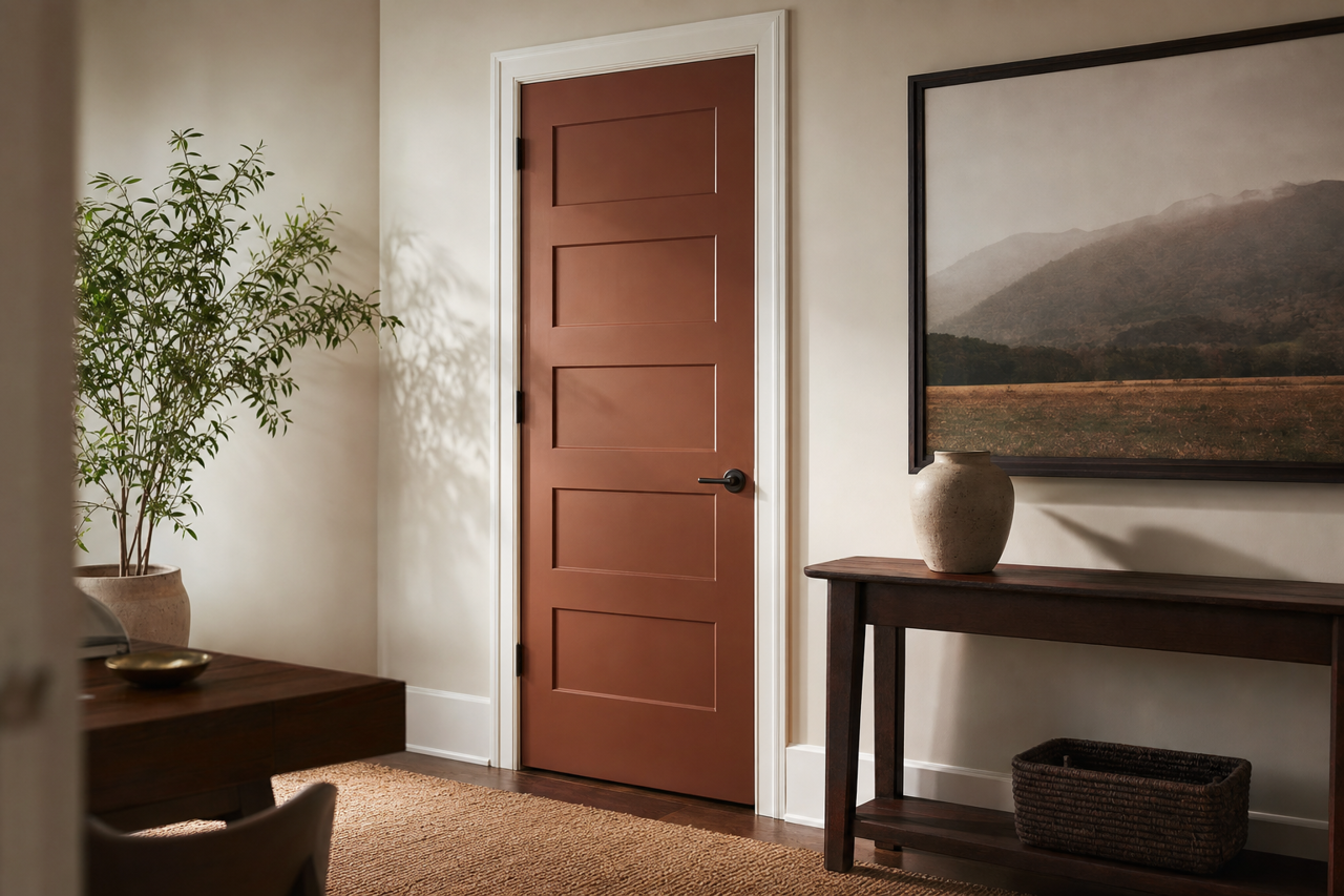 Cupcake by Benjamin Moore on interior-doors