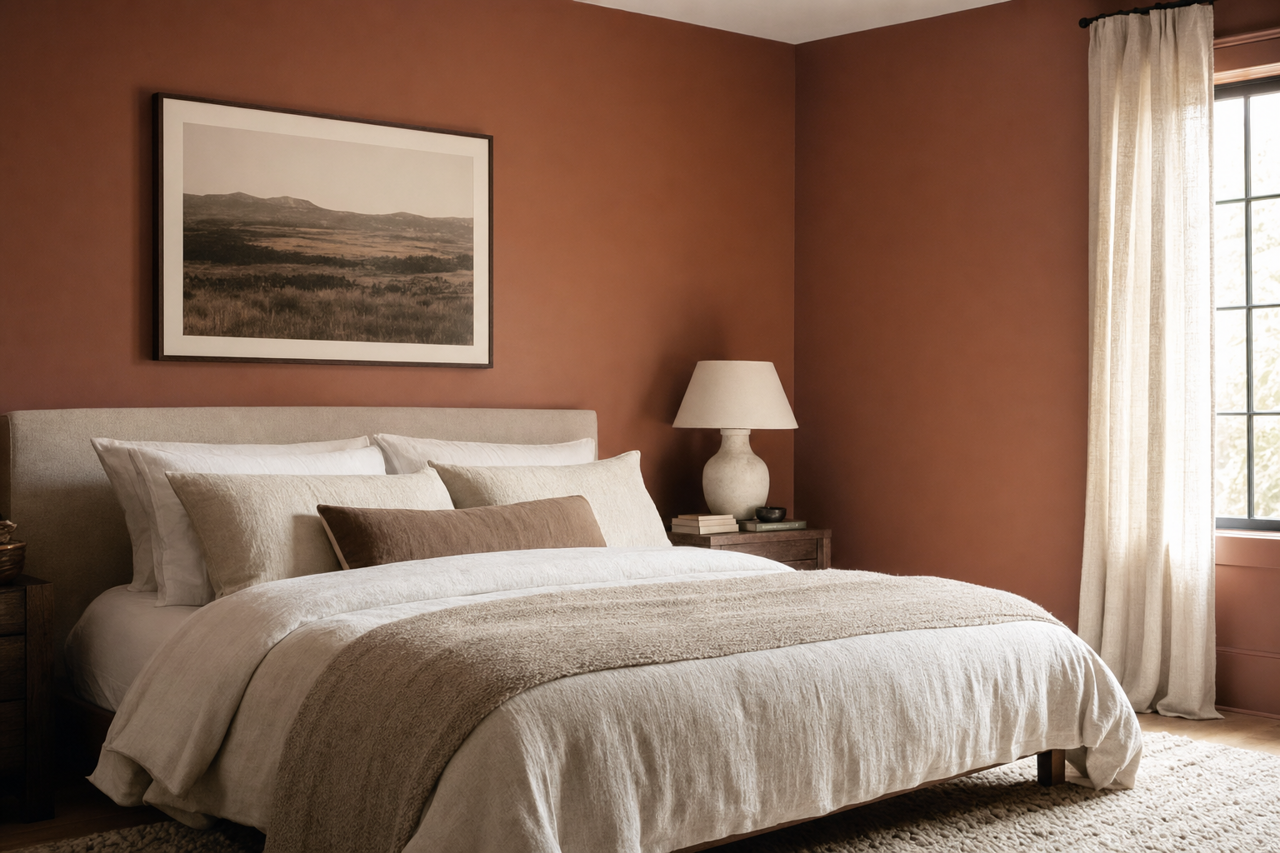 Espresso by Benjamin Moore on interiors