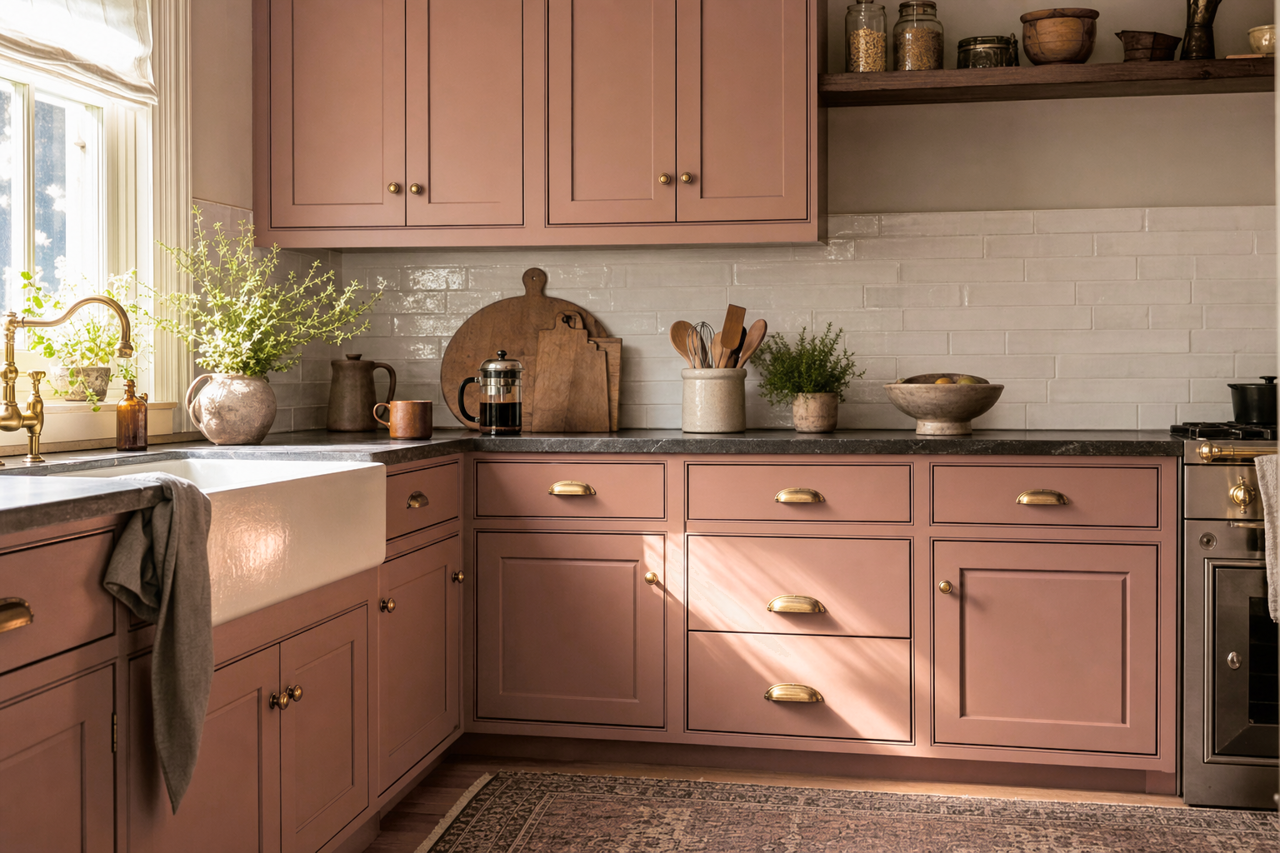 Autumn by Benjamin Moore on cabinets