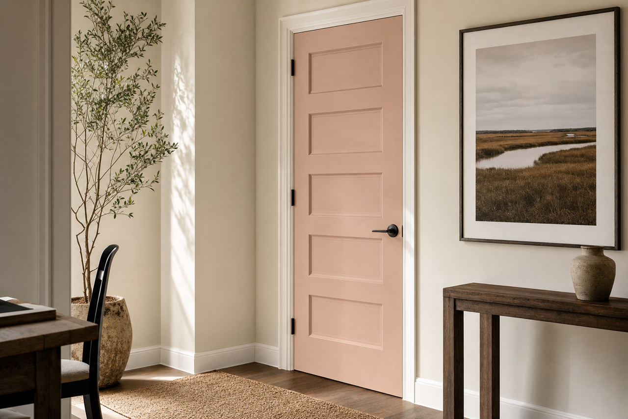 Café by Benjamin Moore on interior-doors