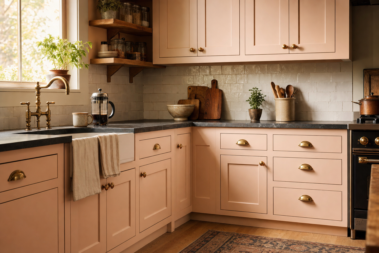 Malted by Benjamin Moore on cabinets