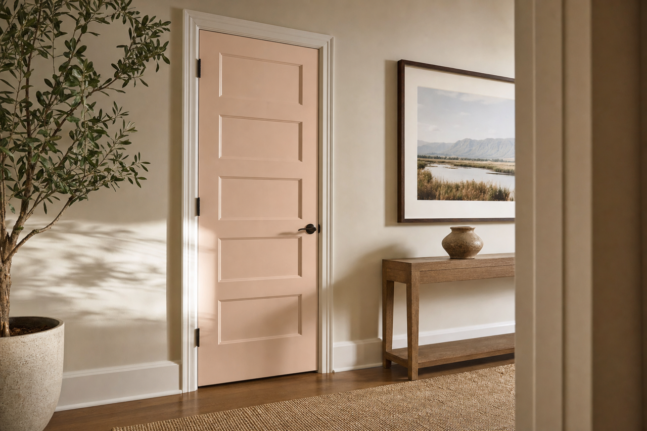 Malted by Benjamin Moore on interior-doors