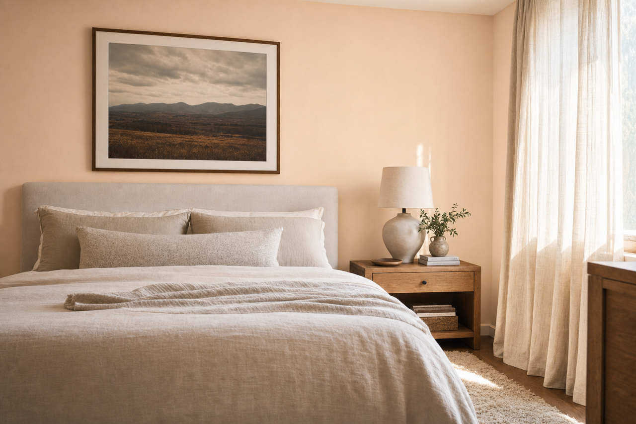 Wheatberry by Benjamin Moore on interiors