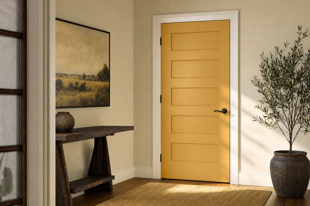 Leap by Benjamin Moore on interior-doors