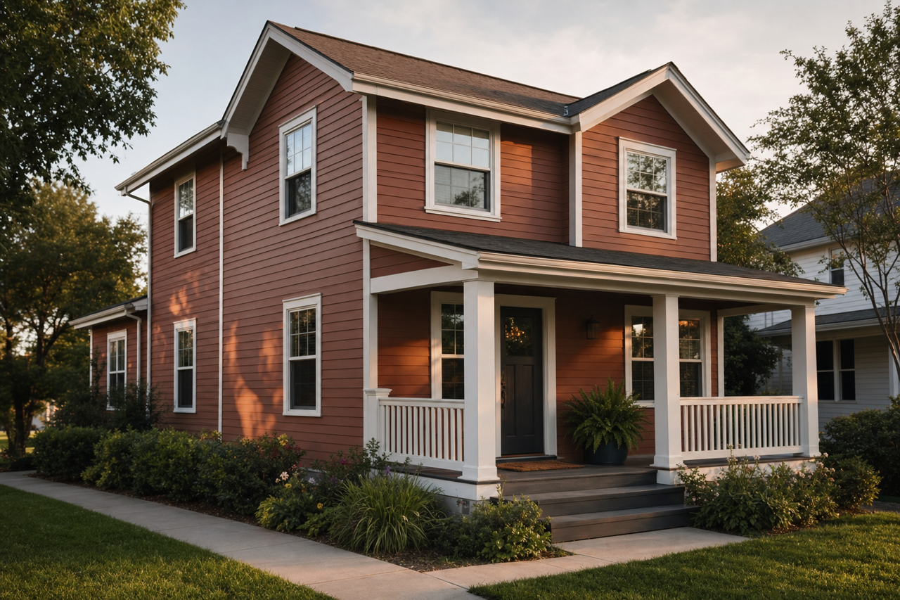 Leather by Benjamin Moore on exterior
