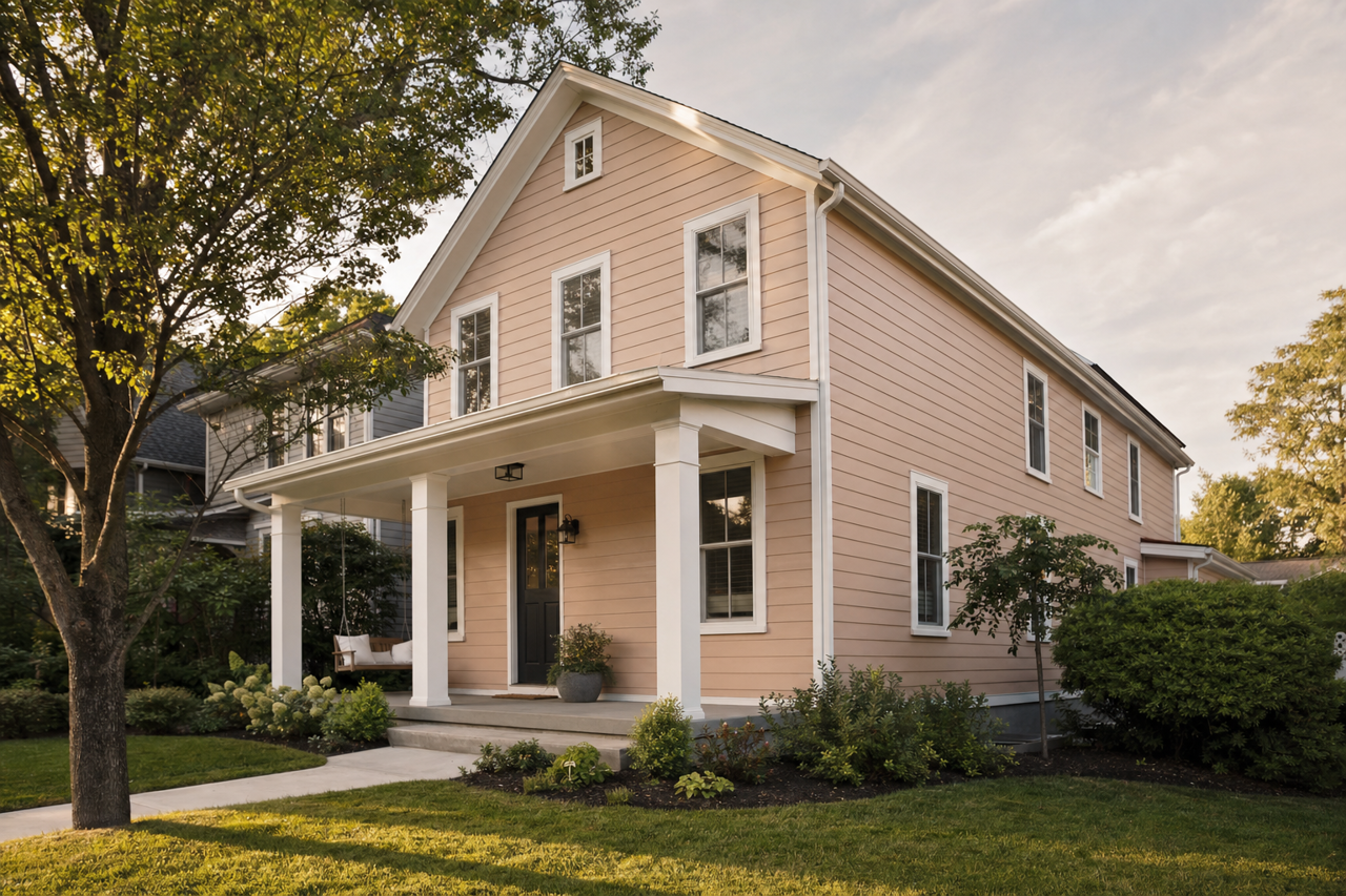 Pebble by Benjamin Moore on exterior
