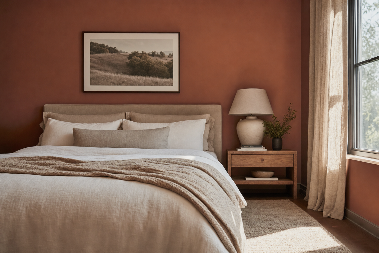 Cocoa by Benjamin Moore on interiors