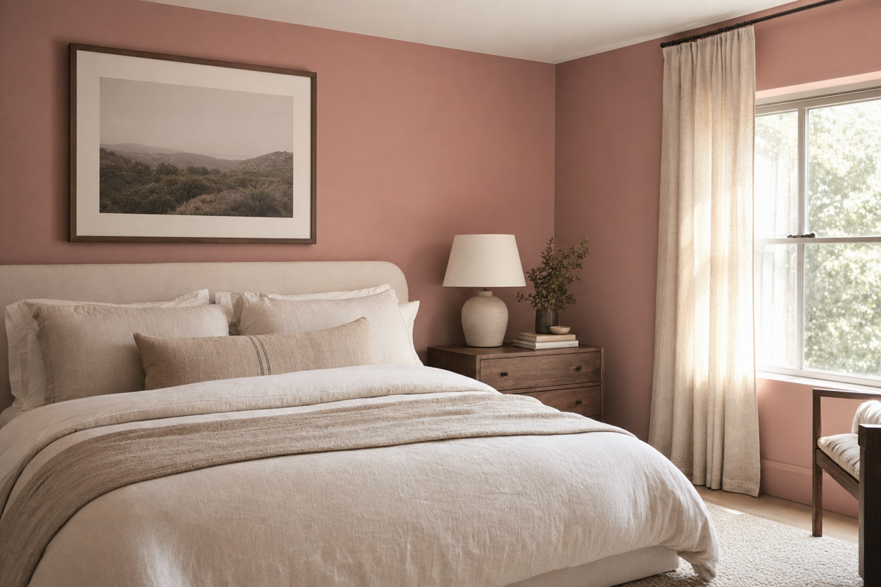 Almond by Benjamin Moore on interiors