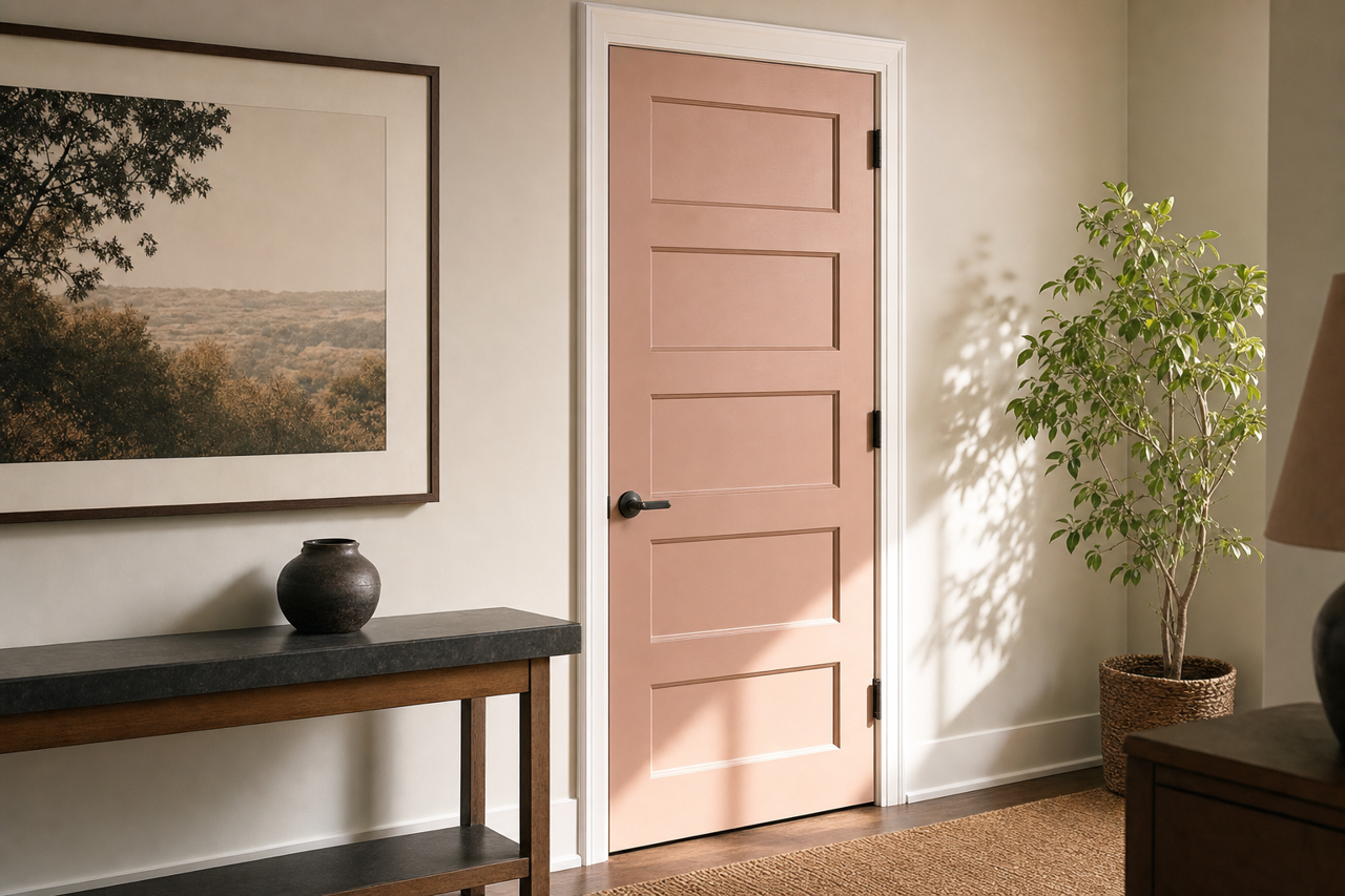 Allspice by Benjamin Moore on interior-doors