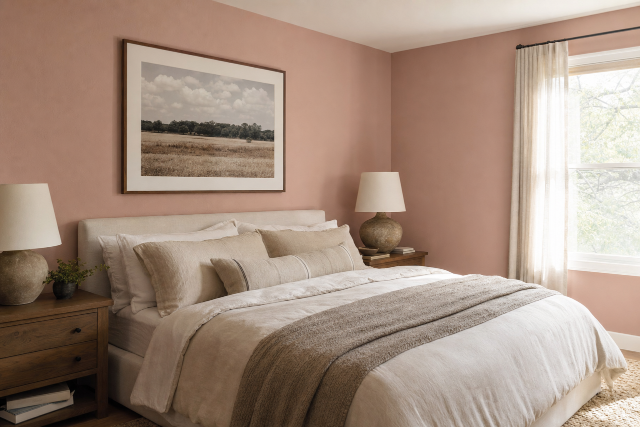 Allspice by Benjamin Moore on interiors
