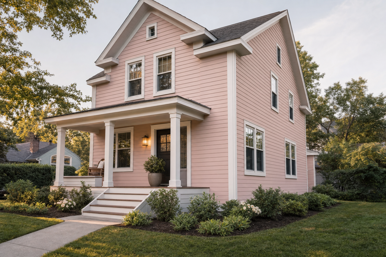 Pale by Benjamin Moore on exterior