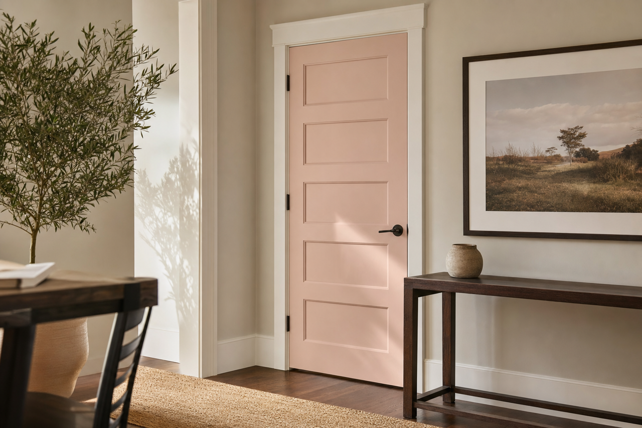 Pale by Benjamin Moore on interior-doors