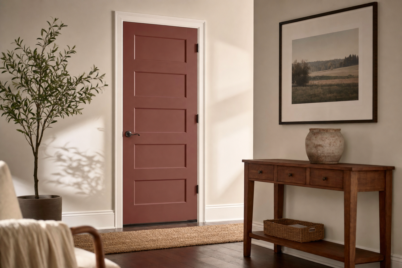 Pueblo by Benjamin Moore on interior-doors