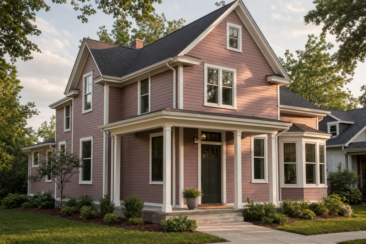 Brown by Benjamin Moore on exterior