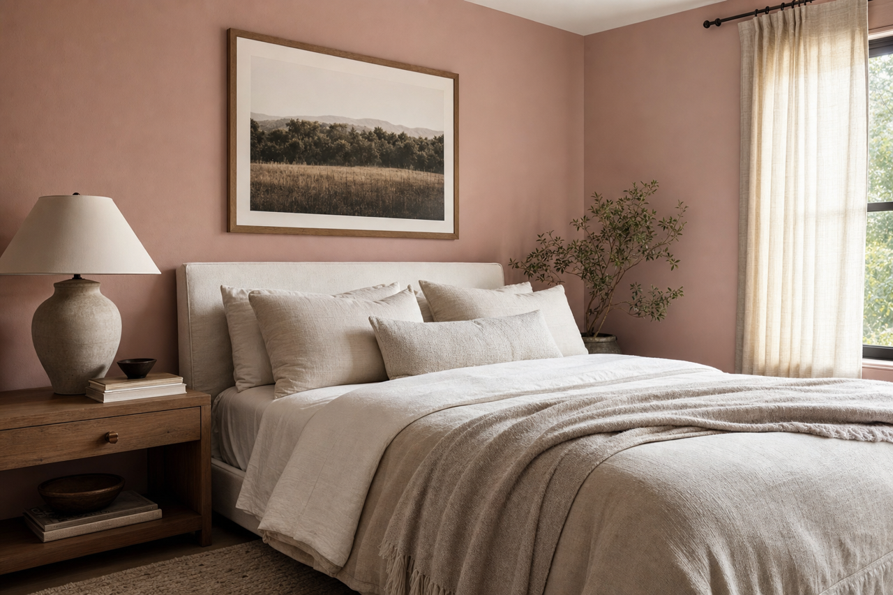 Rose by Benjamin Moore on interiors