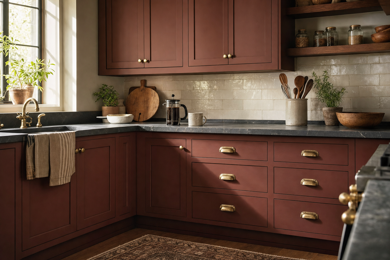 Natural by Benjamin Moore on cabinets