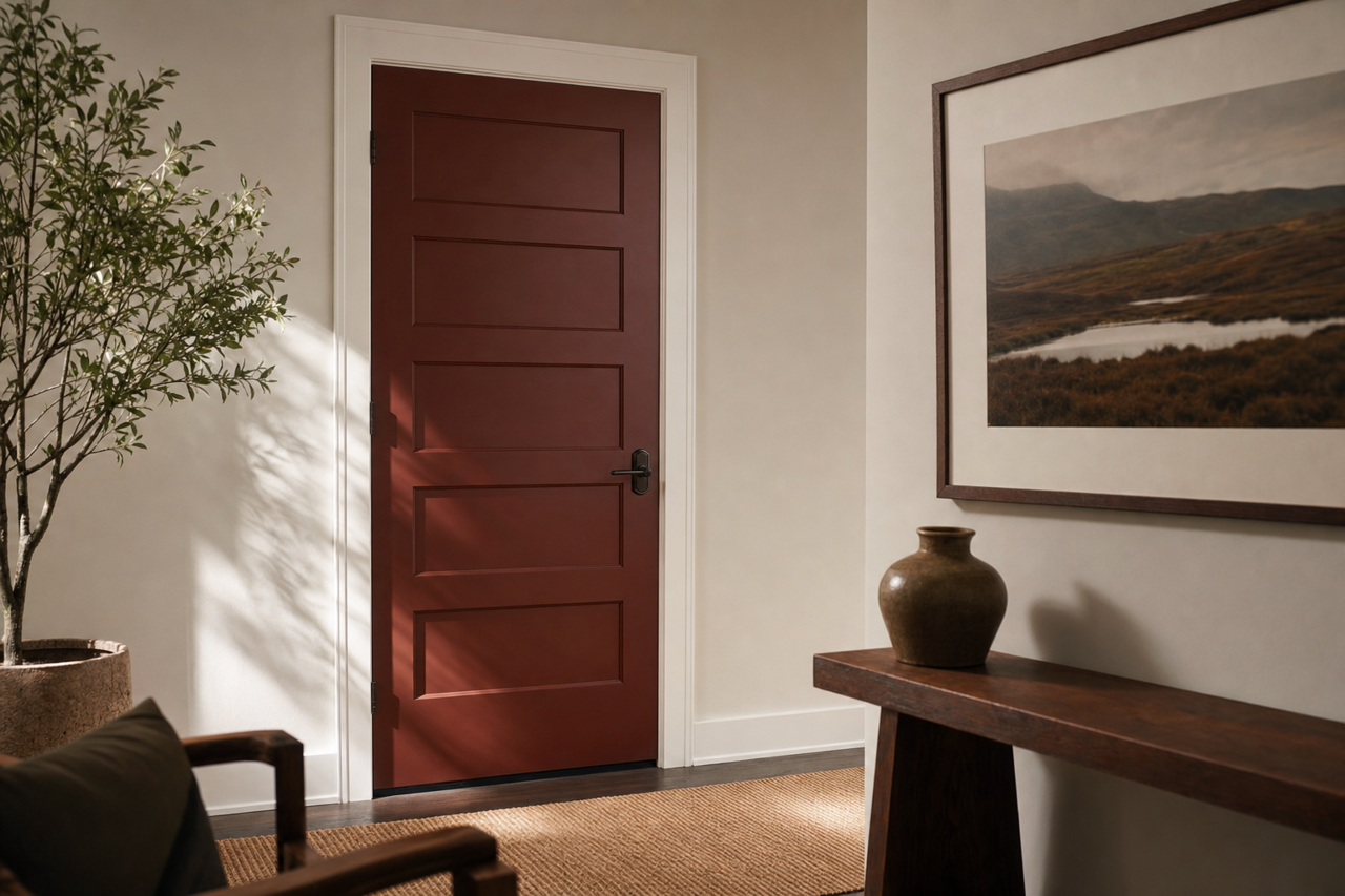 Natural by Benjamin Moore on interior-doors