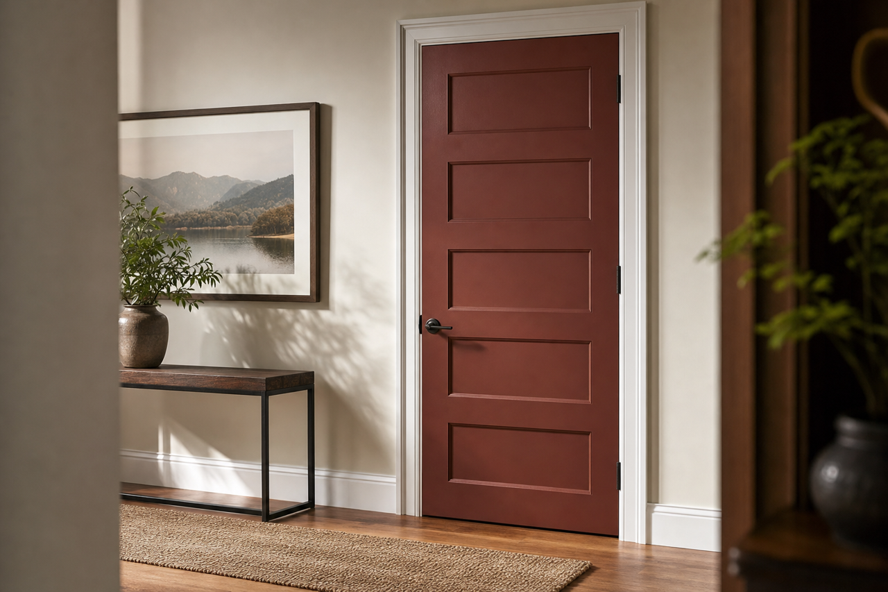 English by Benjamin Moore on interior-doors