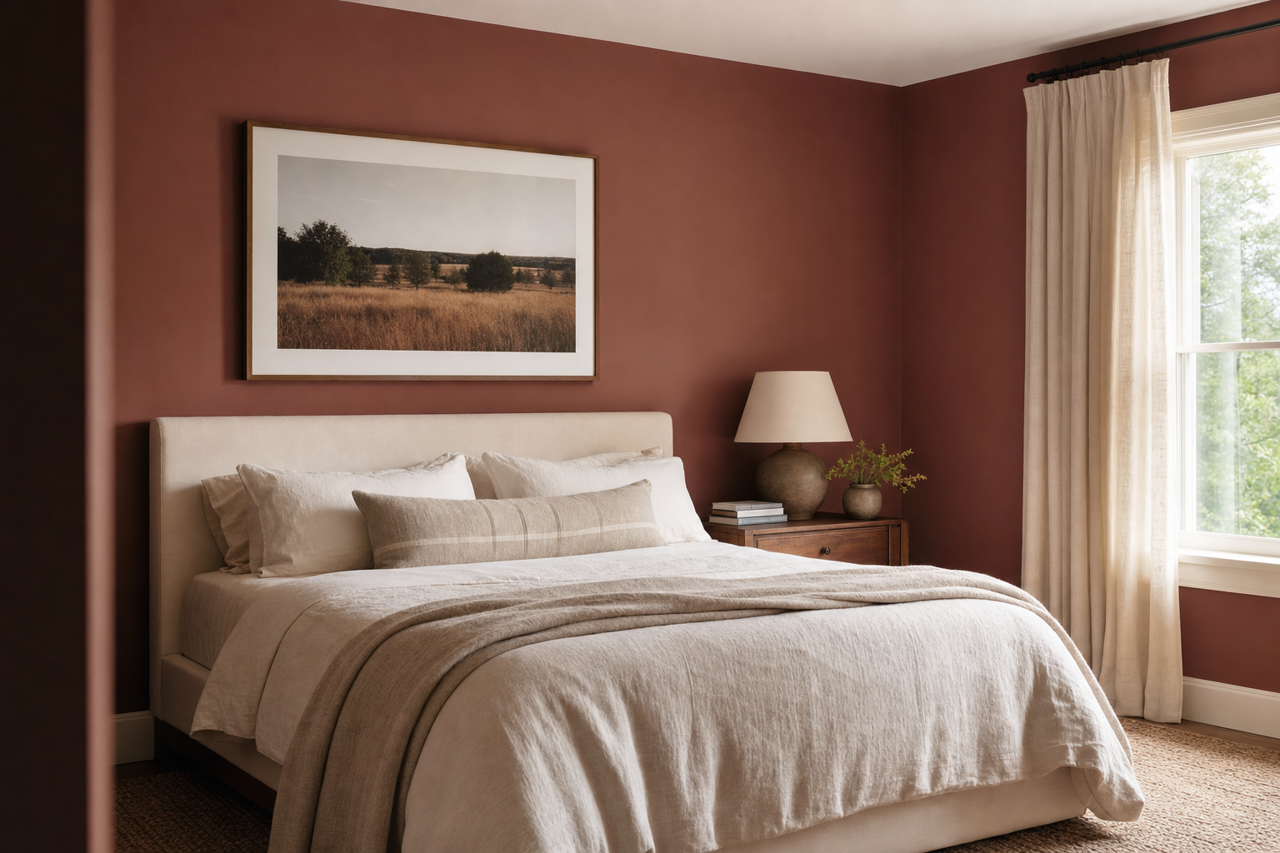 Peatmoss by Benjamin Moore on interiors