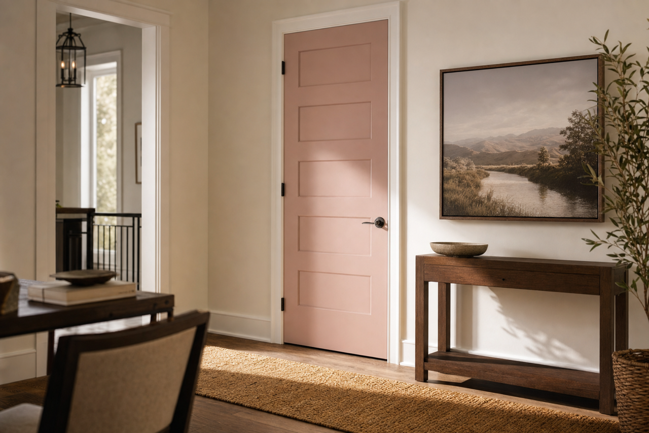 Sandblast by Benjamin Moore on interior-doors