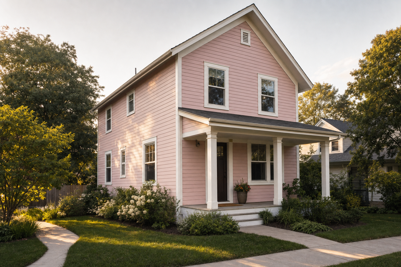 Pale by Benjamin Moore on exterior
