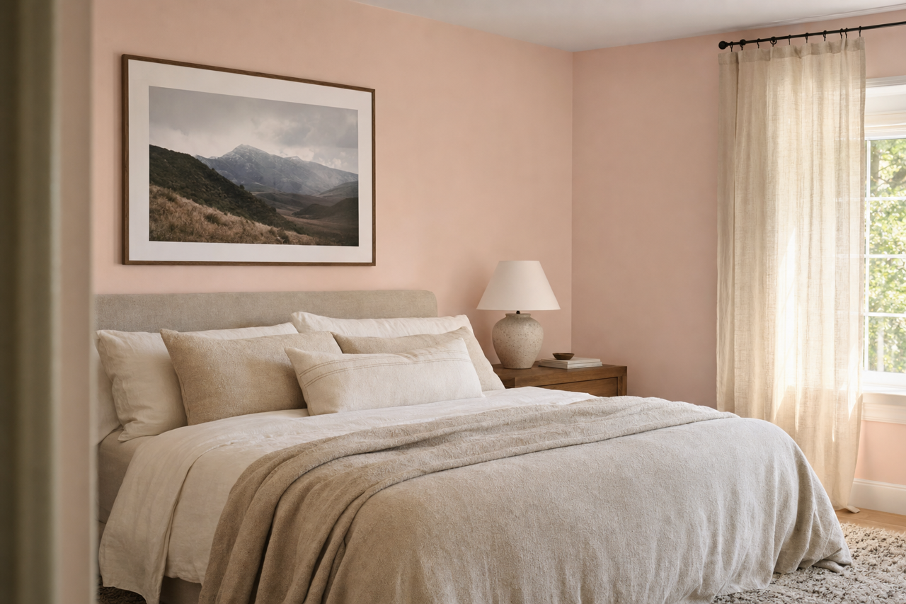 Strawberry-n-Cream by Benjamin Moore on interiors